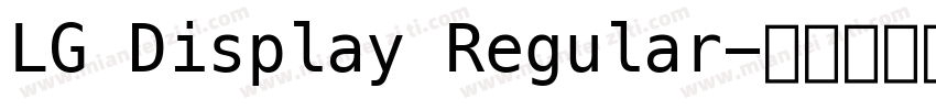 LG Display Regular字体转换
